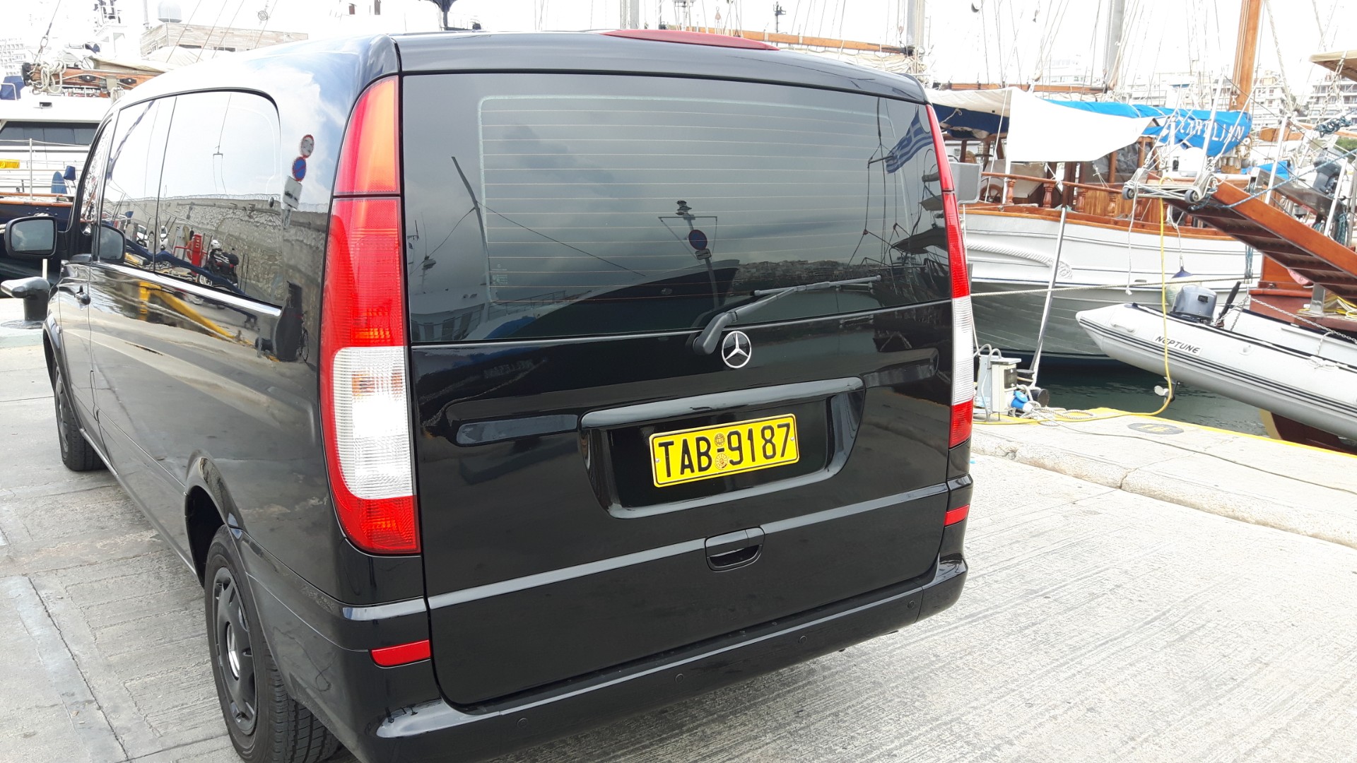 Van rear view